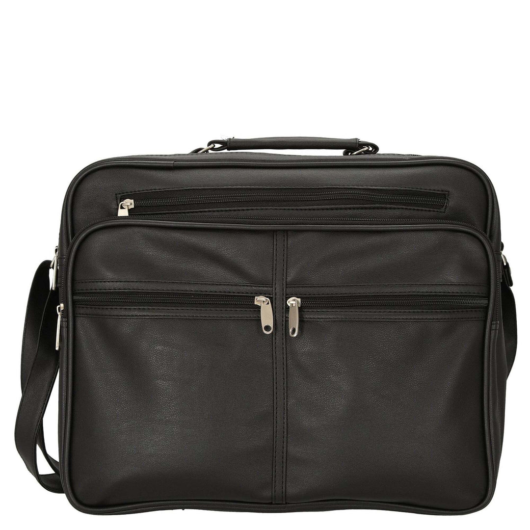 D&N Business Line Umhängetasche, 39 cm, 26 Liter, Schwarz