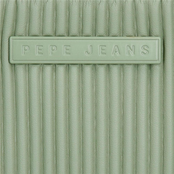 Pepe Jeans Aurora Geldbörse Drei Fächer Grün 17,5 x 9,5 x 2 cm Kunstleder Grün dreifache Geldbörse,