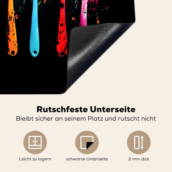 Herdabdeckplatte 70x52 cm Einteilig Herdabdeckung Abdeckplatte für Ceranfeld Abdeckung Induktionskoc