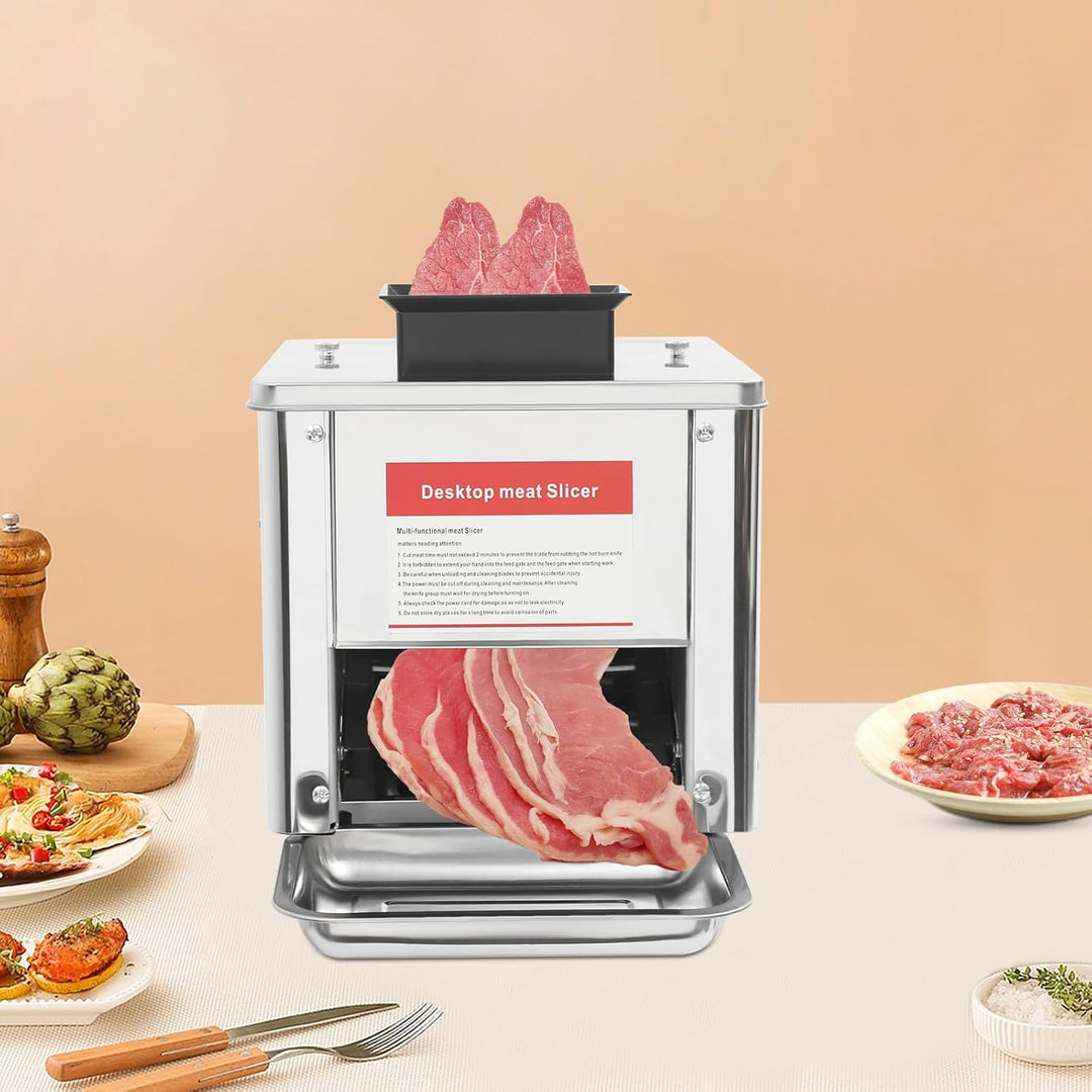 Fleischschneidemaschine Fleischschneider 850 W, 310rpm kommerzielle Fleischschneidemaschine aus Edel