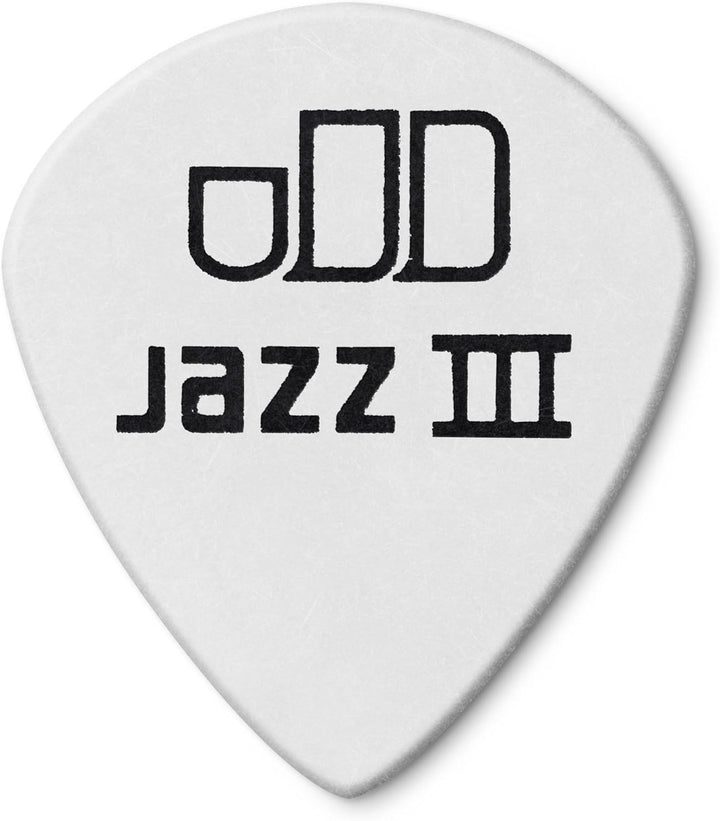 Médiators Jim Dunlop 1,00mm Tortex White Jazz III 1,00mm sachet de 72 Sachet de 72 1,00mm, Sachet de