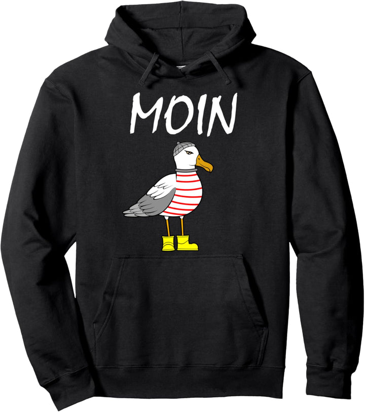 Moin Digga - Elbe Hamburg Leuchtturm Seemöwe Möwe Pullover Hoodie