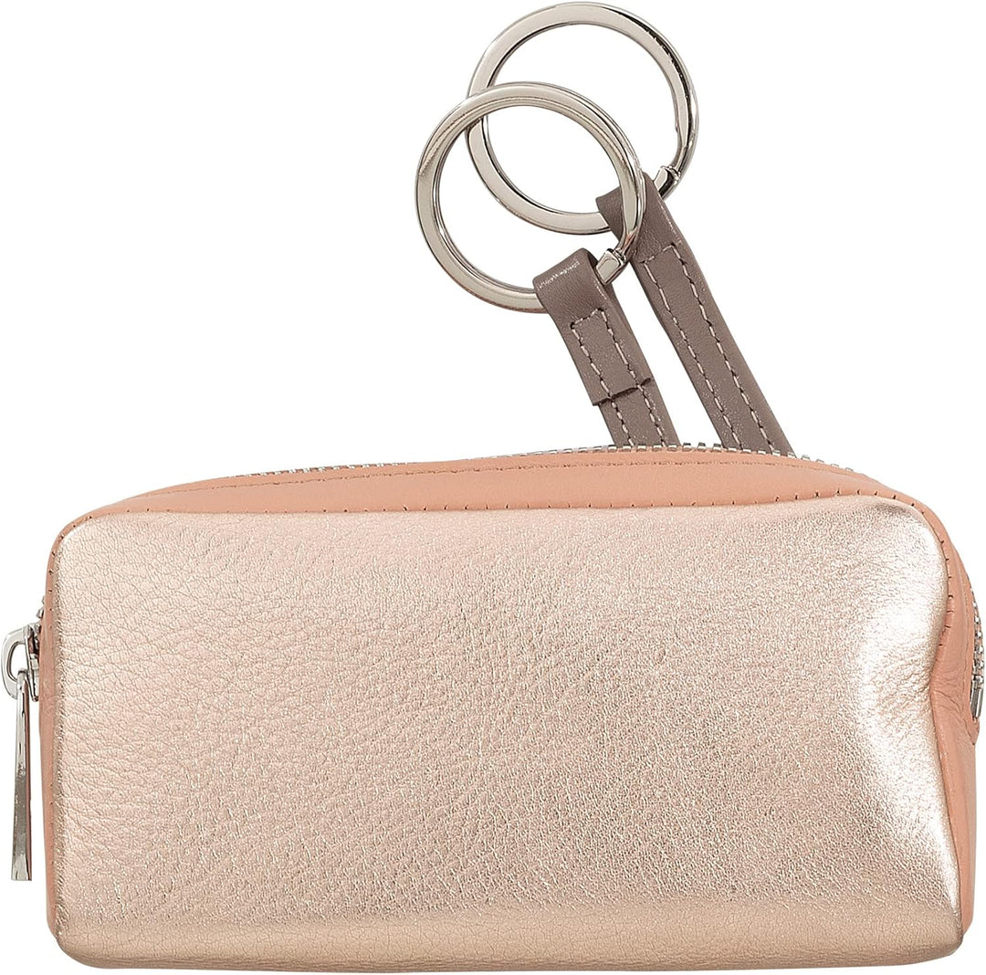 DUDU Bunte Unisex Schlüsseltasche in echtem Kalbsleder Ballerina, Ballerina