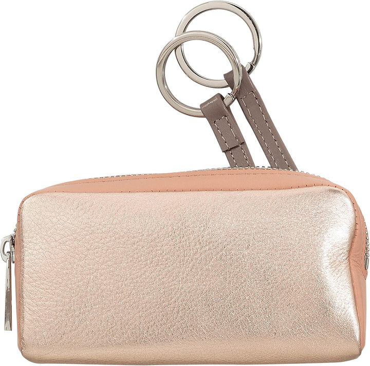 DUDU Bunte Unisex Schlüsseltasche in echtem Kalbsleder Ballerina, Ballerina