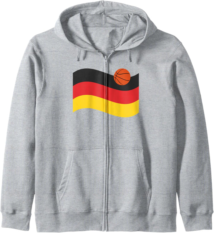 Deutsche Flagge Basketball Grafik / Feiern Sie Deutschland Kapuzenjacke