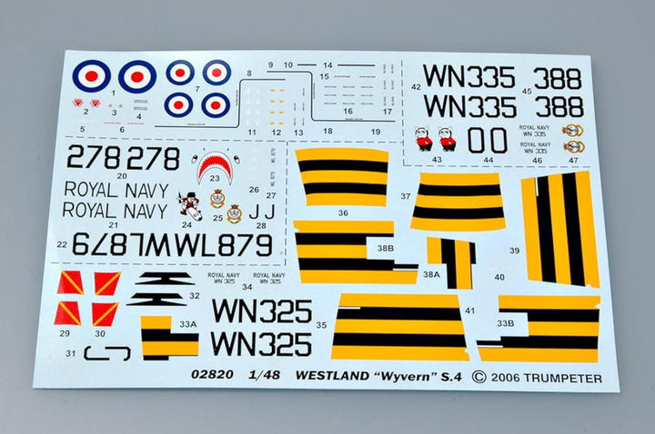 Trumpeter 02820 Modellbausatz Westland Wyvern S. 4 Späte Version