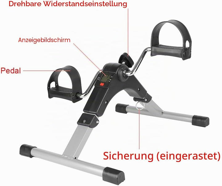 Mini Heimtrainer, Pedaltrainer Mini Bike Heimtrainer Arm- und Beintrainer Fitness Trainer Senioren |