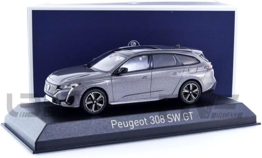 Norev Peugeot 308 SW GT Kombi 2021 Platinium grau Modellauto 1:43