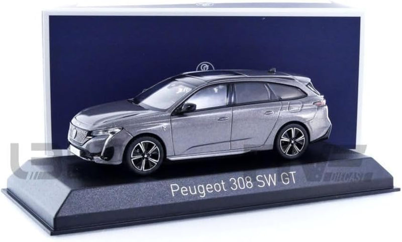 Norev Peugeot 308 SW GT Kombi 2021 Platinium grau Modellauto 1:43