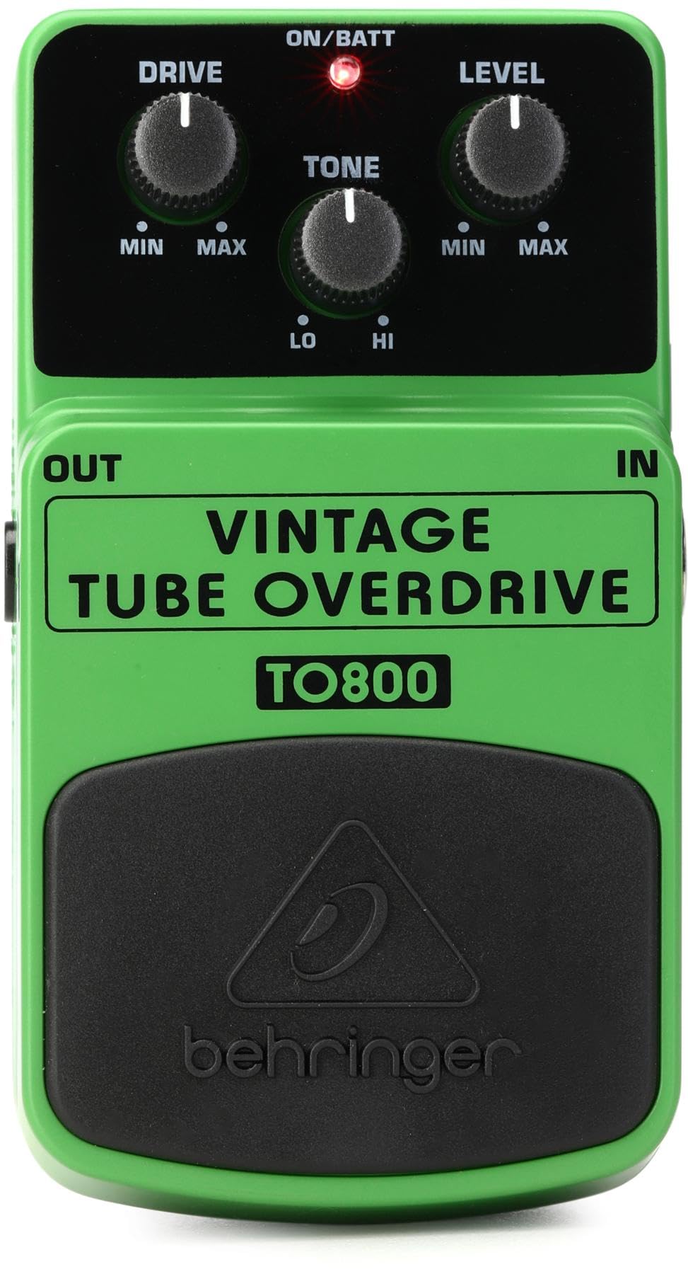 Behringer VINTAGE TUBE OVERDRIVE TO800 Klassisches Overdrive-Effektpedal mit Röhrensound VINTAGE TUB