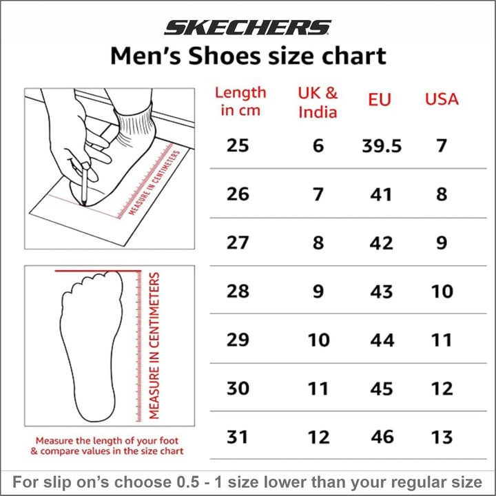 Skechers Herren Summits High RangeSneakers 39 EU Black Mesh Wht Trim, 39 EU Black Mesh Wht Trim