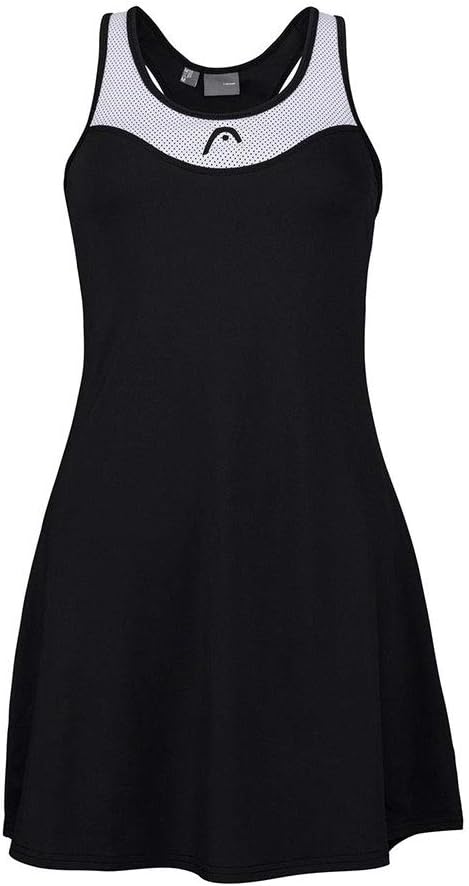 HEAD Damen Diana Dress W Kleid, Einheitsgröße-S Black/White