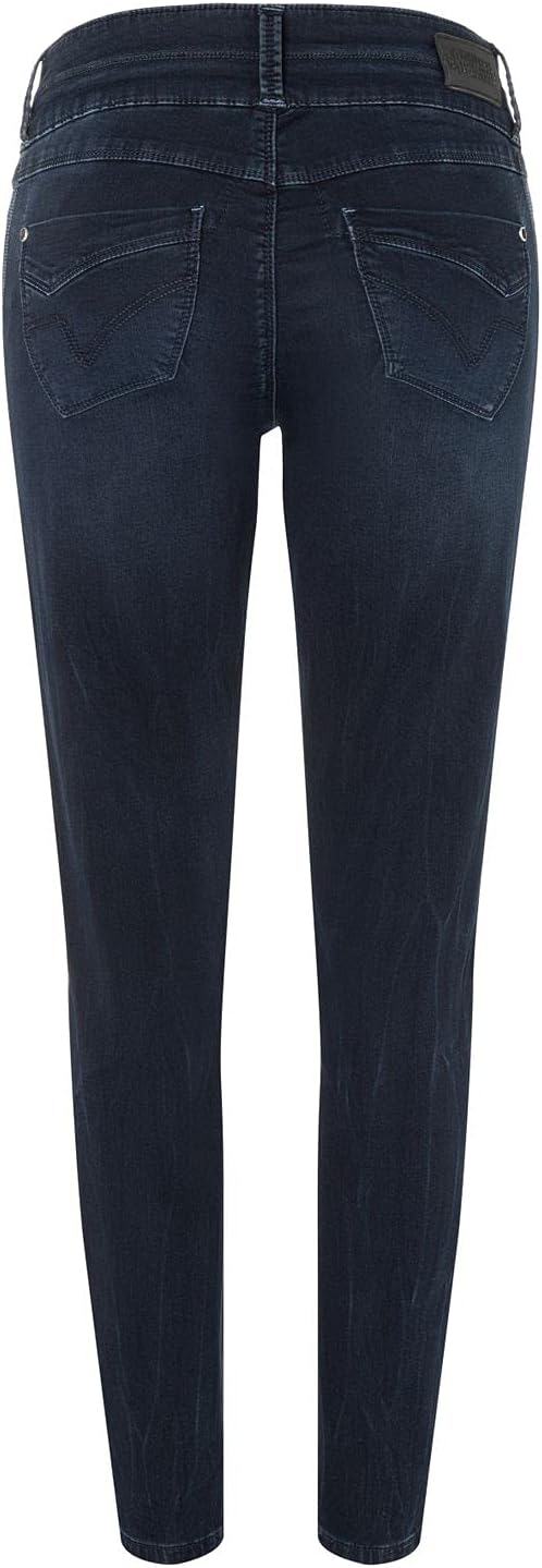 Timezone Damen Slim Enyatz Womanshape Freizeithose 24W / 32L Night Blue Wash, 24W / 32L Night Blue W