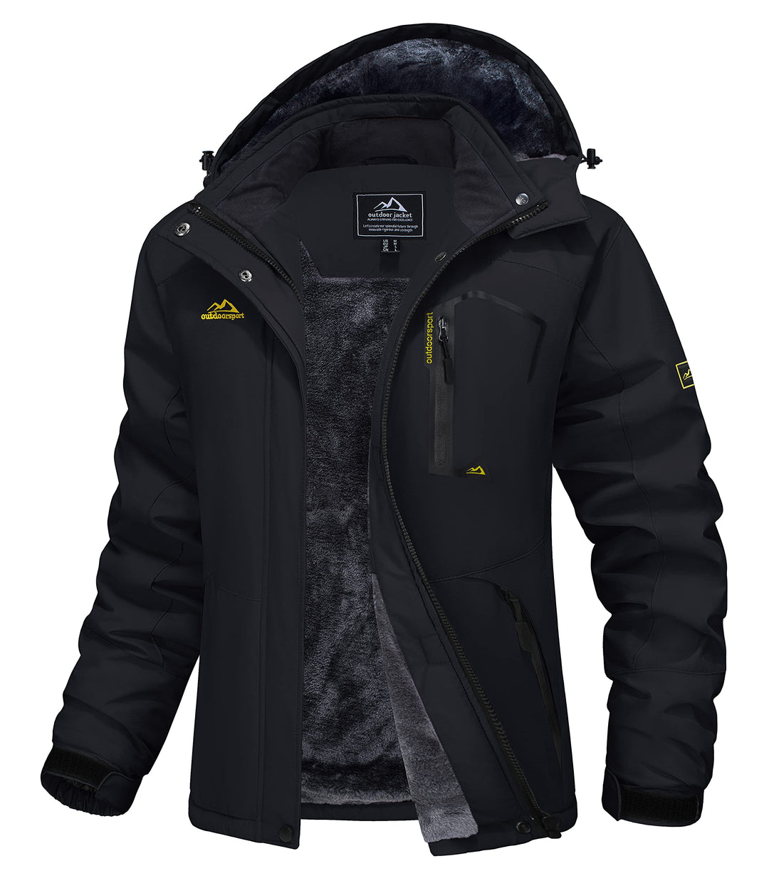 MAGCOMSEN Winterjacke Damen Skijacke mit Fleece Parka Winter Softshell Jacke Ski Snowboardjacke Wass