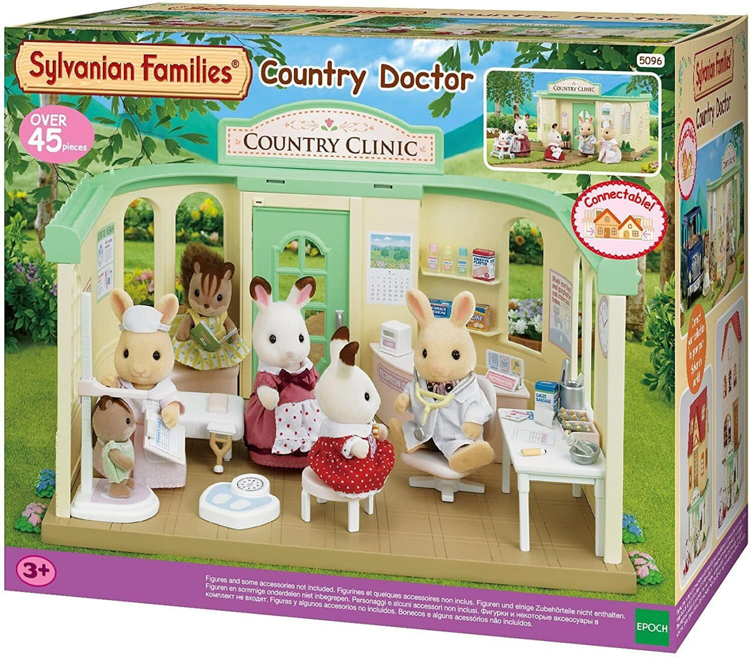 Sylvanian Families 5096 Landklinik - Puppenhaus Spielset, Mehrfarbig