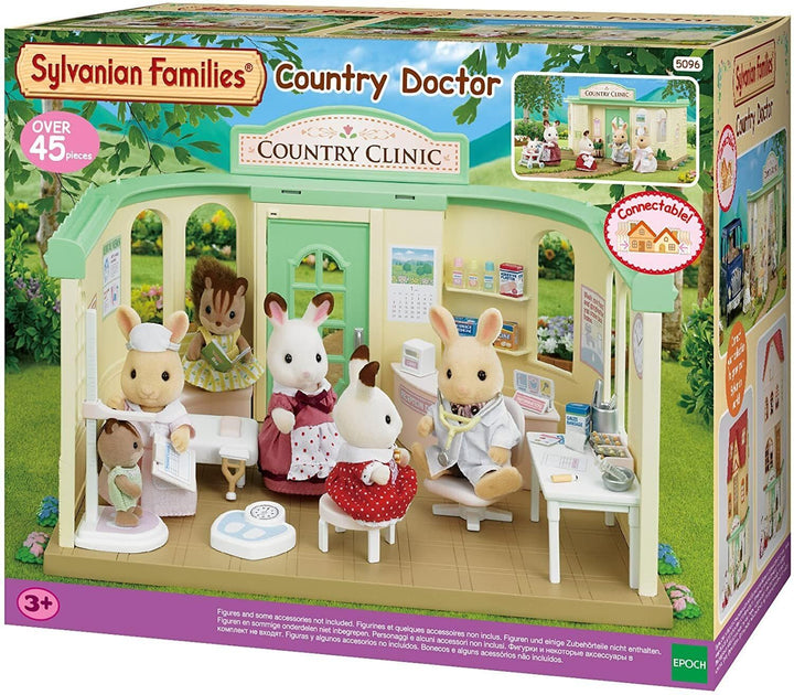 Sylvanian Families 5096 Landklinik - Puppenhaus Spielset, Mehrfarbig