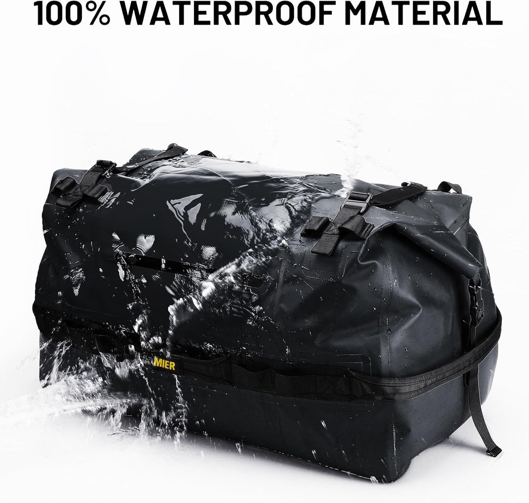 MIER Wasserfeste Reisetasche Duffle Bag mit Rucksackfunktion Rolltop Sporttasche für Seesack, Schwim