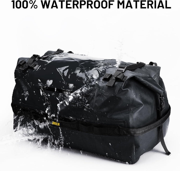 MIER Wasserfeste Reisetasche Duffle Bag mit Rucksackfunktion Rolltop Sporttasche für Seesack, Schwim