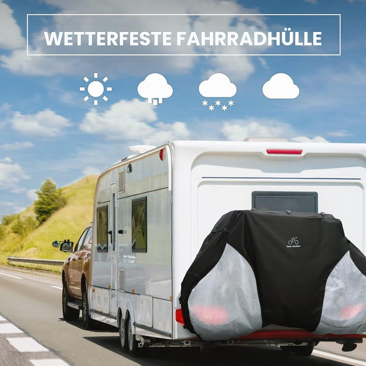 TeamObsidian Transparente Oxford 600D-Fahrradabdeckungen | Robuste Aufbewahrung im Freien oder Trans