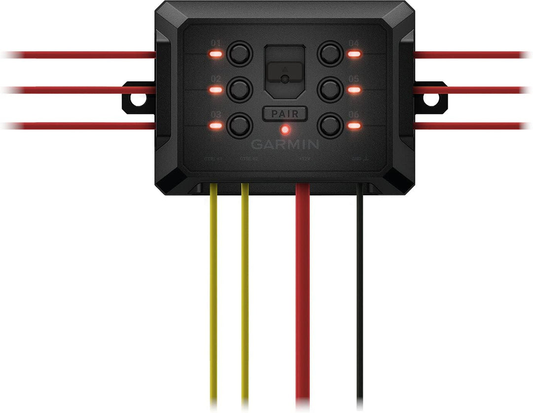 Garmin PowerSwitch – programmierbare Schaltbox mit 6 Schaltern zur Steuerung von KFZ-Zubehör wie Lic
