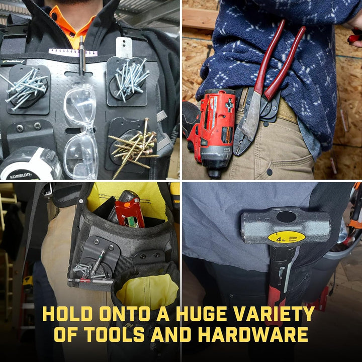 MagMaster | Magnetic Tool Holder - Strong Clip-On Belt Magnet Holster for Screws, Nails, Hammer, Soc