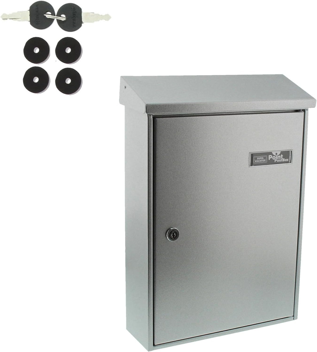 Burg-Wächter Aussenbriefkasten, A4 Einwurf-Format, Vollflächig verzinkt, Strukturlackiert, Letter 58