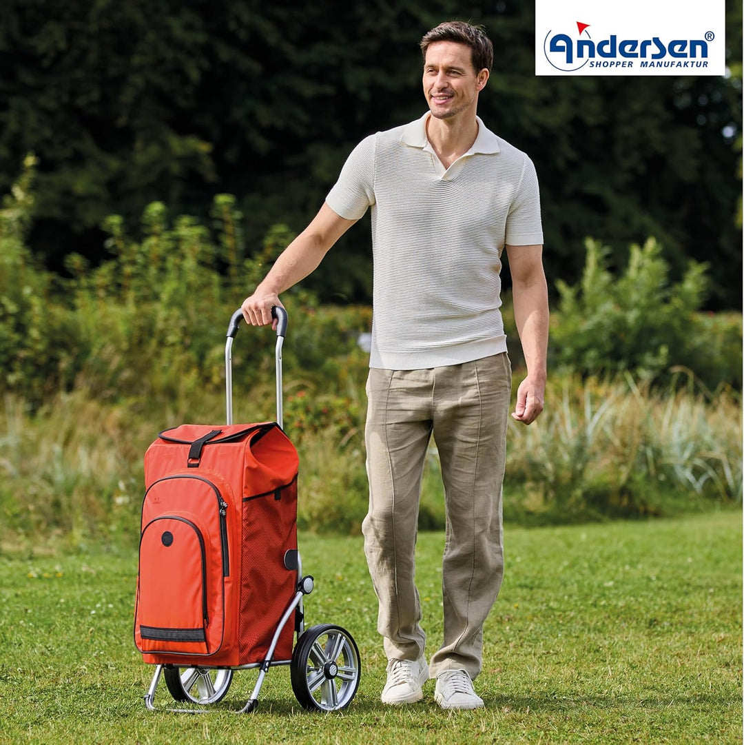ANDERSEN Einkaufstrolley - Royal Shopper Hydro 3.0 orange 62 L Bike, Einkaufsroller, Rucksack, Therm