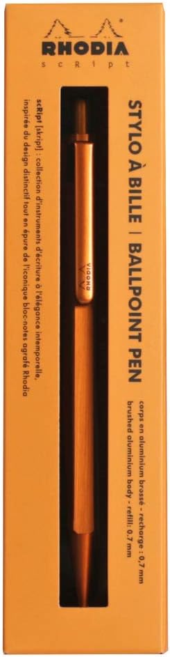 Rhodia 9388C Kugelschreiber (scRipt 0,7 mm, ideal für Ihre Notizen und technische Zeichnungen, prakt