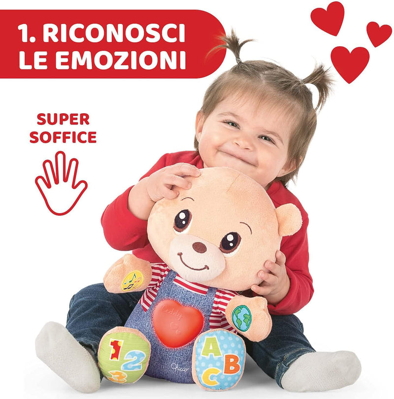 Chicco 00007947000000 Spiel ABC Teddy Bär Emotionen, Mehrfarbig