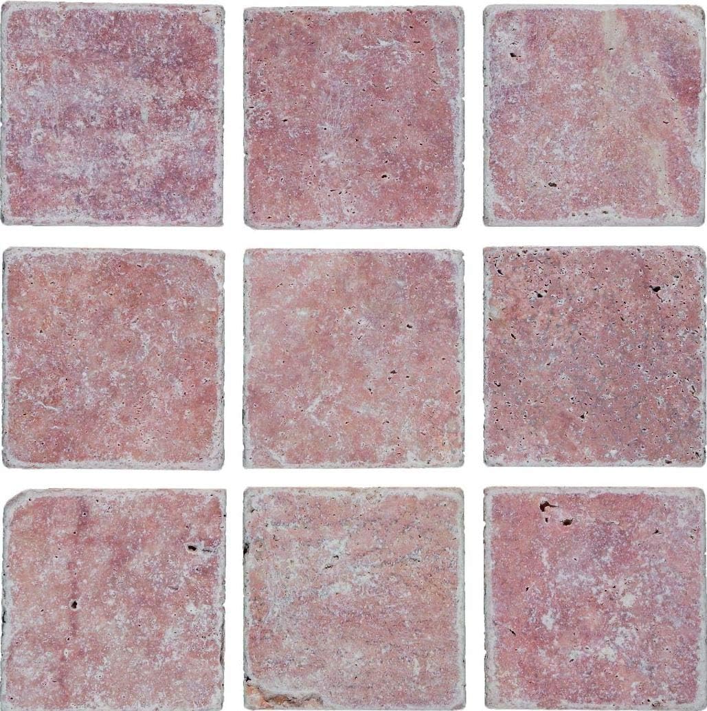 Fliese Travertin Naturstein rot Fliese Rosso Antique Travertin für WAND BAD WC DUSCHE KÜCHE FLIESENS