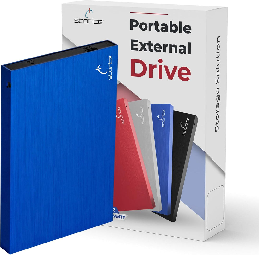 Storite 2,5 Zoll Ultra Slim tragbare Externe Festplatte USB 2.0 mit 200 GB Speichererweiterung, HDD-