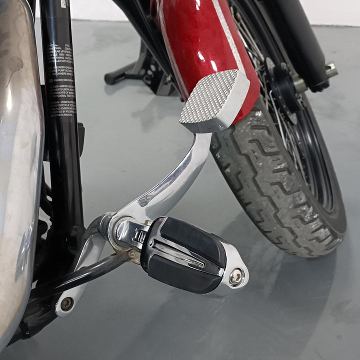 HDBUBALUS Universal Slipstream 10 mm Fussrasten für Harley Heritage Softail mit männlicher Halterung