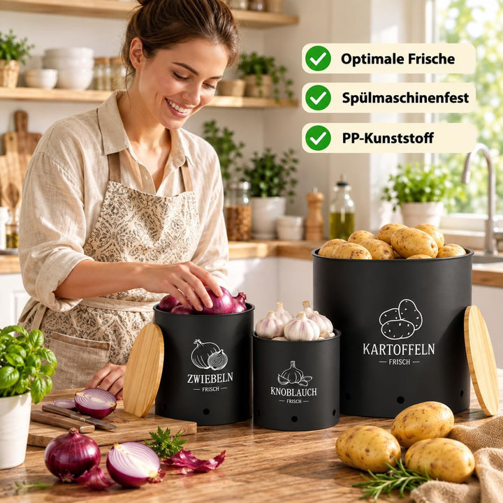 Kartoffel Aufbewahrungsbox 3er Set