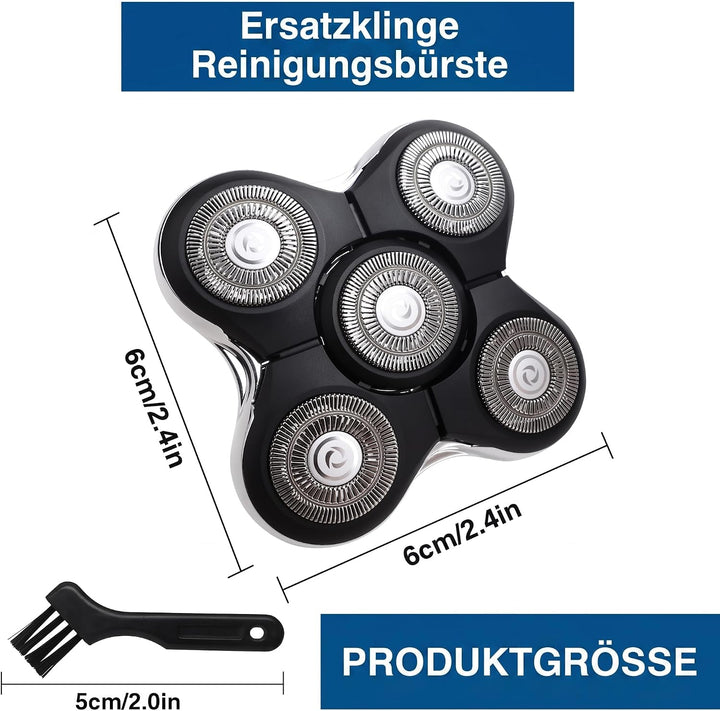 Ersatzköpfe kompatibel mit Remington RX7,XR1600,BOSS XR7120,XR7100 1 Stück | 5 Dual-Track-Klingen au