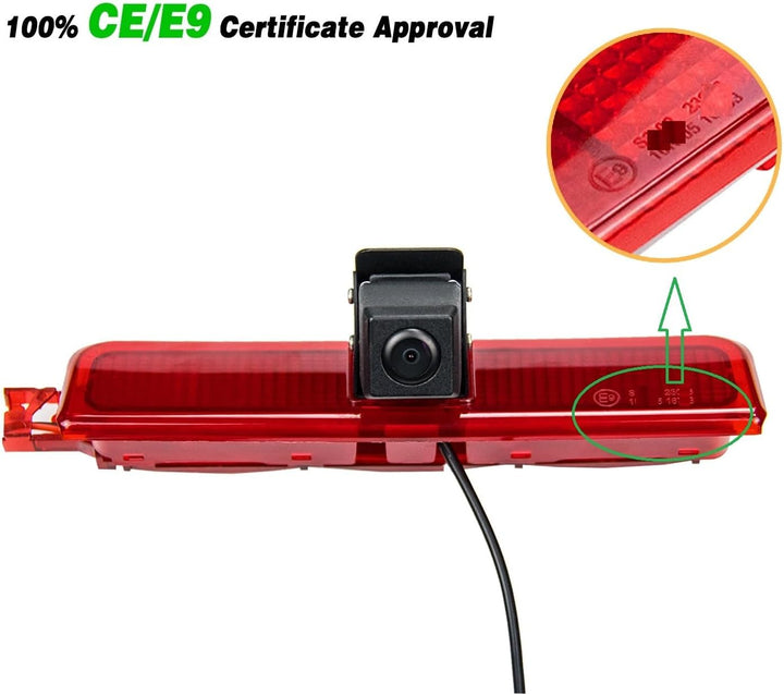 Misayaee Auto Dritte Dach Top Mount Bremsleuchte Kamera Bremslicht Wasserdicht Farb-Rückfahrkamera f