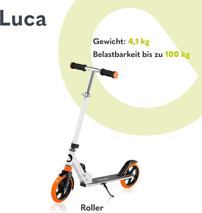 LIONELO Luca Klappbarer Roller für Kinder und Erwachsene bis 100kg Verstellbar und leicht nur 4kg Ro