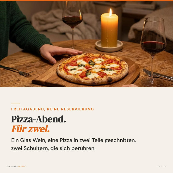 Pizzaschieber Holz 30,5 × 41,8 cm – Akazienholz Pizzabrett &amp; Pizzaschaufel | Handgemachtes Servierbr
