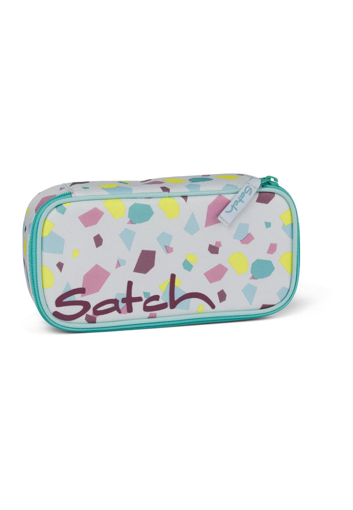 Satch Schlamperbox extra gross inkl. Trennfach Reissverschlussfach Stiftehalter Geodreieck Sichtfens
