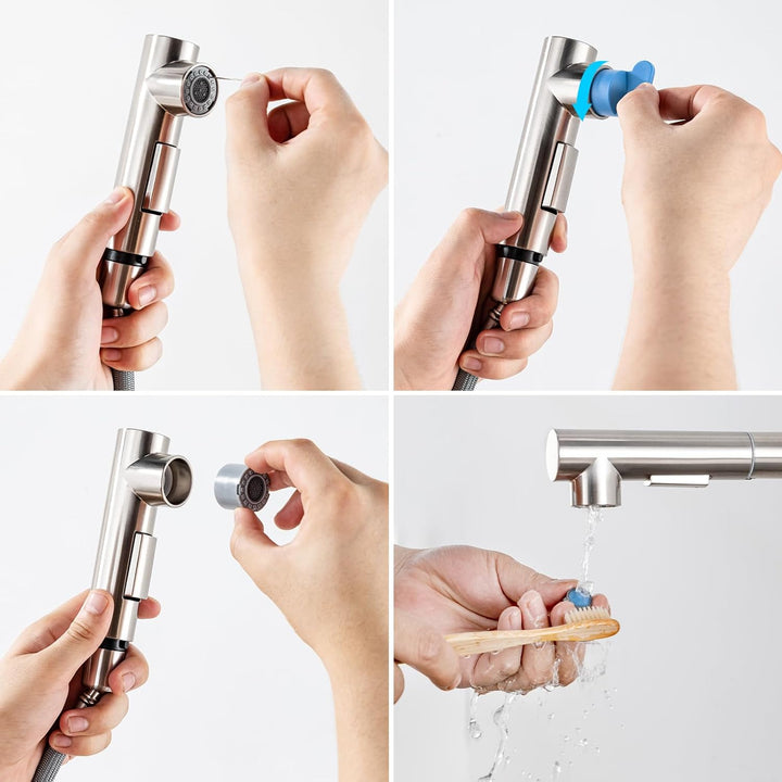 Auralum Niederdruck Armatur Küche, Küchenarmatur niederdruck, Niederdruck armatur mit Brause Zwei Wa