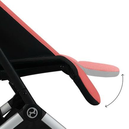 Cybex Orfeo - Poussette de Voyage Ultra Compacte, Légère et Confortable - Hibiscus Red