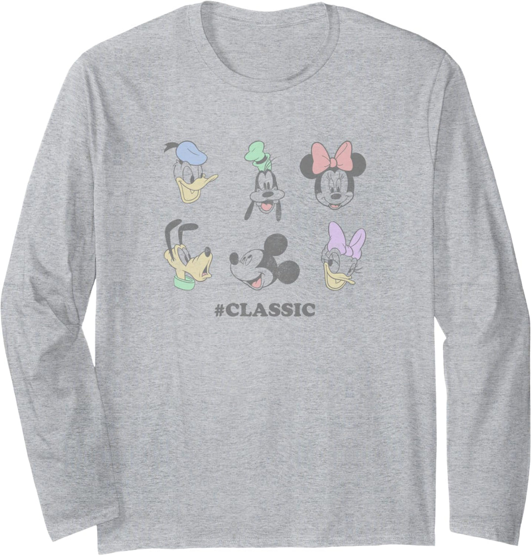 Disney Mickey Mouse & Friends # Klassisches Porträt Langarmshirt