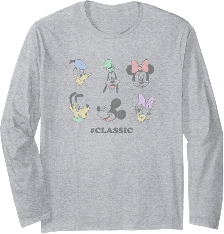 Disney Mickey Mouse & Friends # Klassisches Porträt Langarmshirt
