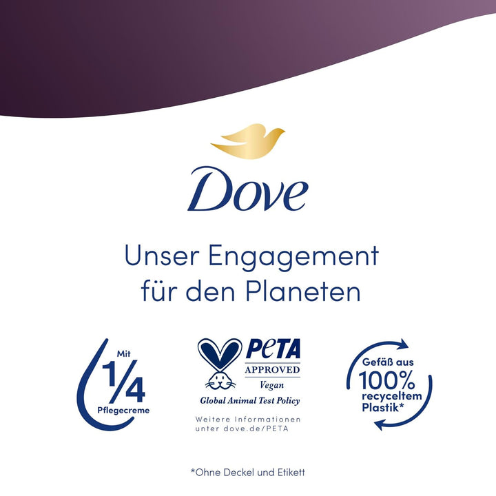Dove Creme-Dusch-Peeling Raspberry Rendezvous Limited Edition Körperpeeling für geschmeidige Haut 4x