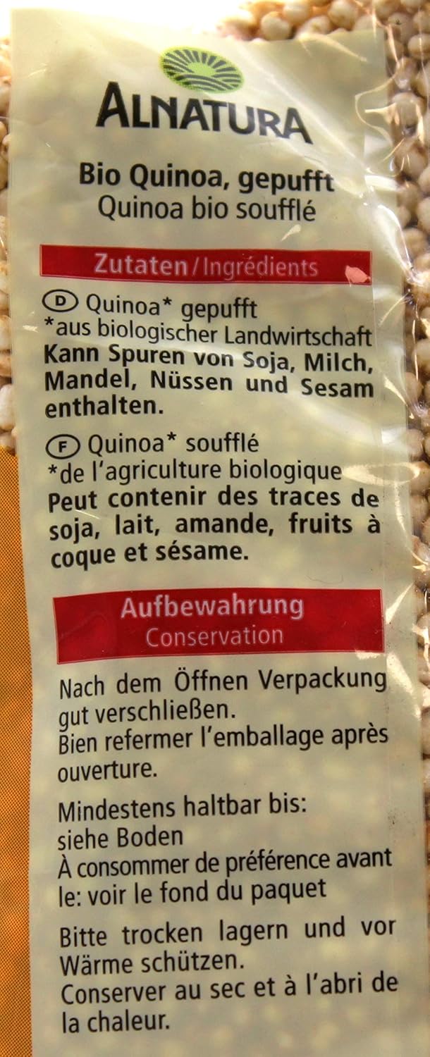 Alnatura Bio Quinoa gepufft, 3er Pack (3 x 125g)