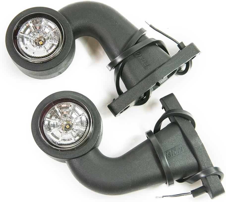 2 x LED Gummi Begrenzungsleuchte Seitenleuchte 12V 24V mit E-Prüfzeichen Positionsleuchte Auto LKW P