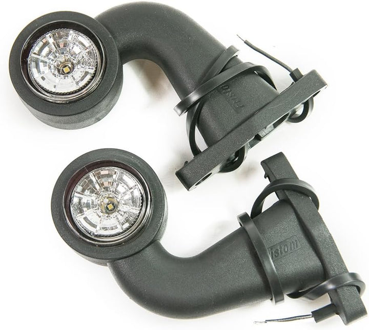 2 x LED Gummi Begrenzungsleuchte Seitenleuchte 12V 24V mit E-Prüfzeichen Positionsleuchte Auto LKW P