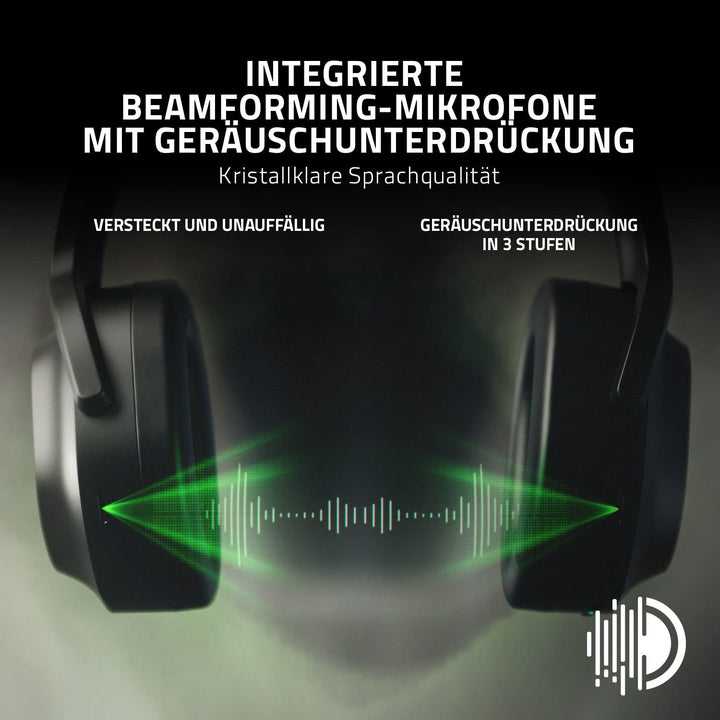 Razer Barracuda Pro - Kabelloses Gaming-Headset mit Hybrid ANC (Hybrid ANC, THX Achromatic Audio Amp