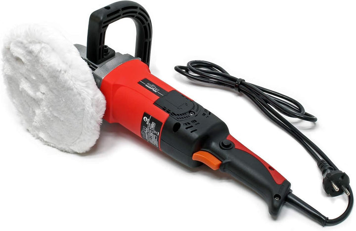 Wiltec Auto Poliermaschine Schleifmaschine 1500W bis 3000 U/min, Poliergerät mit 6 Stufen inkl. 1 Pa