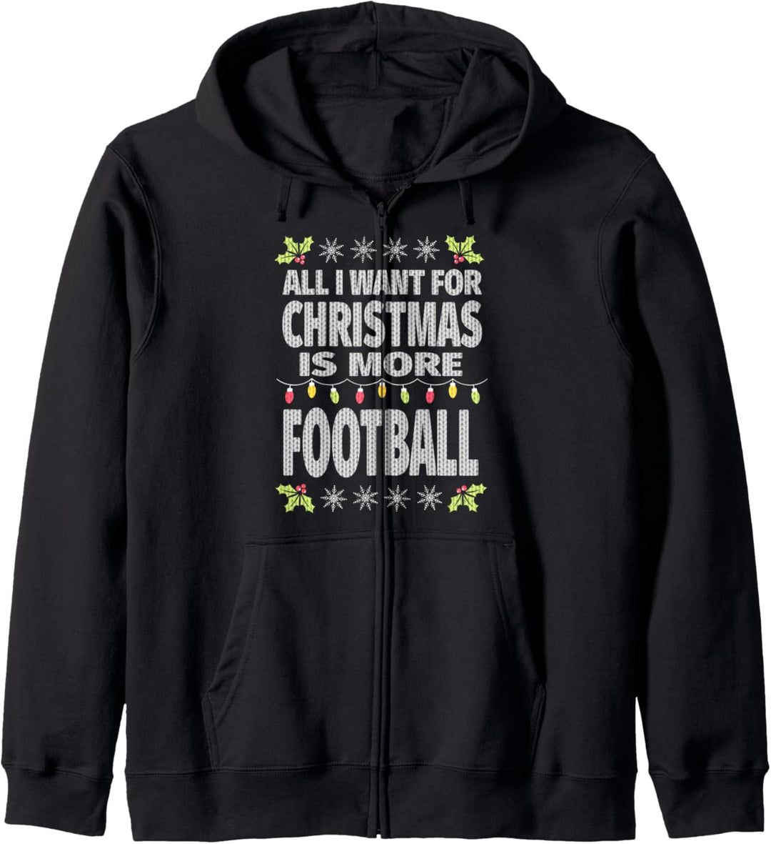 Mädchenfussball Hässliche Weihnachten Kapuzenjacke