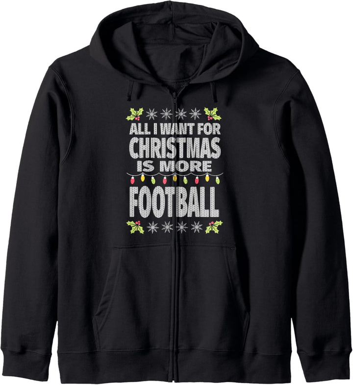 Mädchenfussball Hässliche Weihnachten Kapuzenjacke